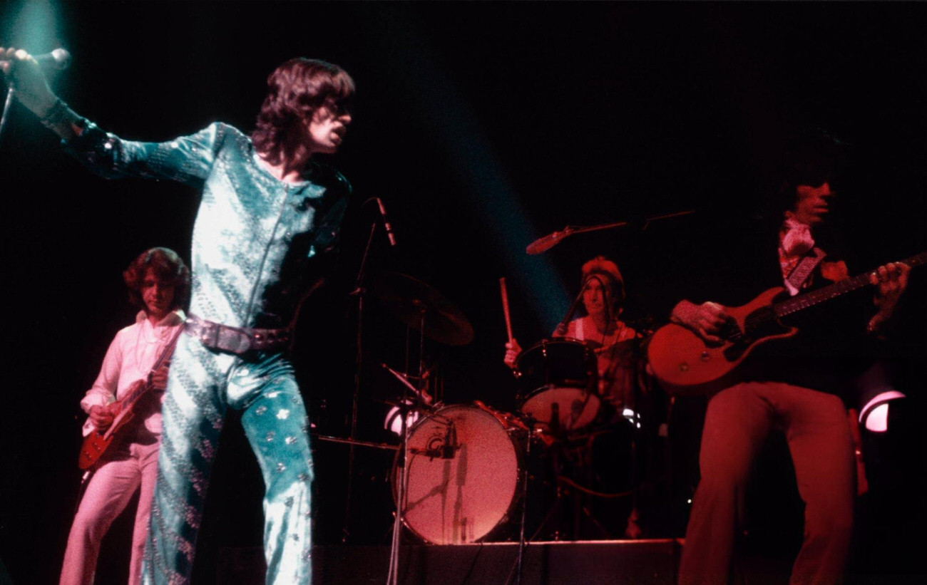 The Rolling Stones Performing At Sportpaleis Ahoy, Rotterdam, During Their 1973 European Tour.