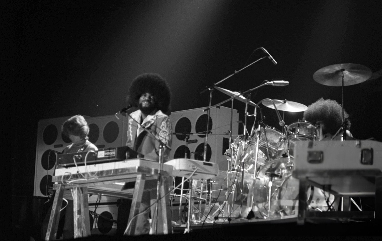 Billy Preston At The Rolling Stones' 1973 European Tour Concert At Forest National, Brussels.