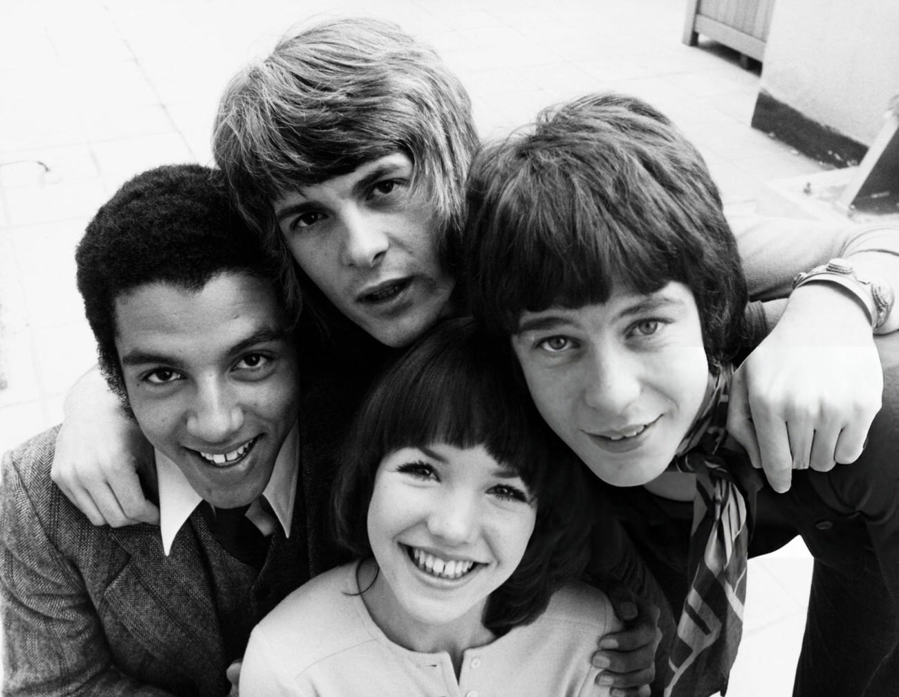 Three &Amp;Quot;Bugaloos&Amp;Quot; Singers And Caroline Ellis In The Uk Before Their Departure To America, 1970