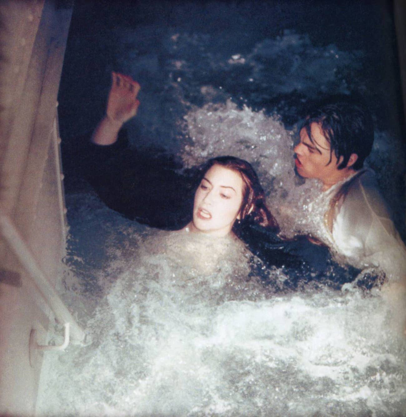 Winslet And Dicaprio On Set For Titanic