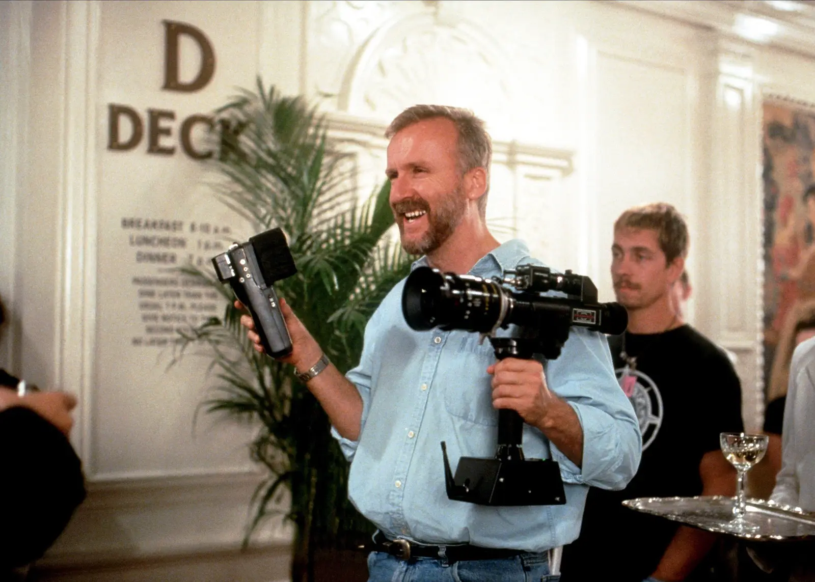 Cameron And Crew On The Set Of Titanic