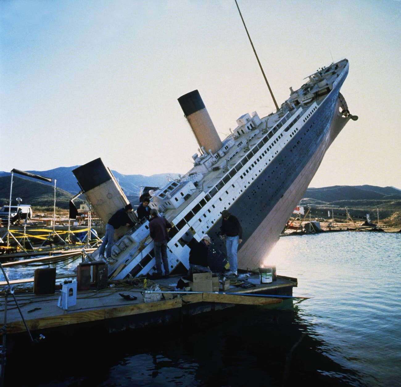 The Replica Of The Sinking Ship That Was Used During The Filming Of Titanic