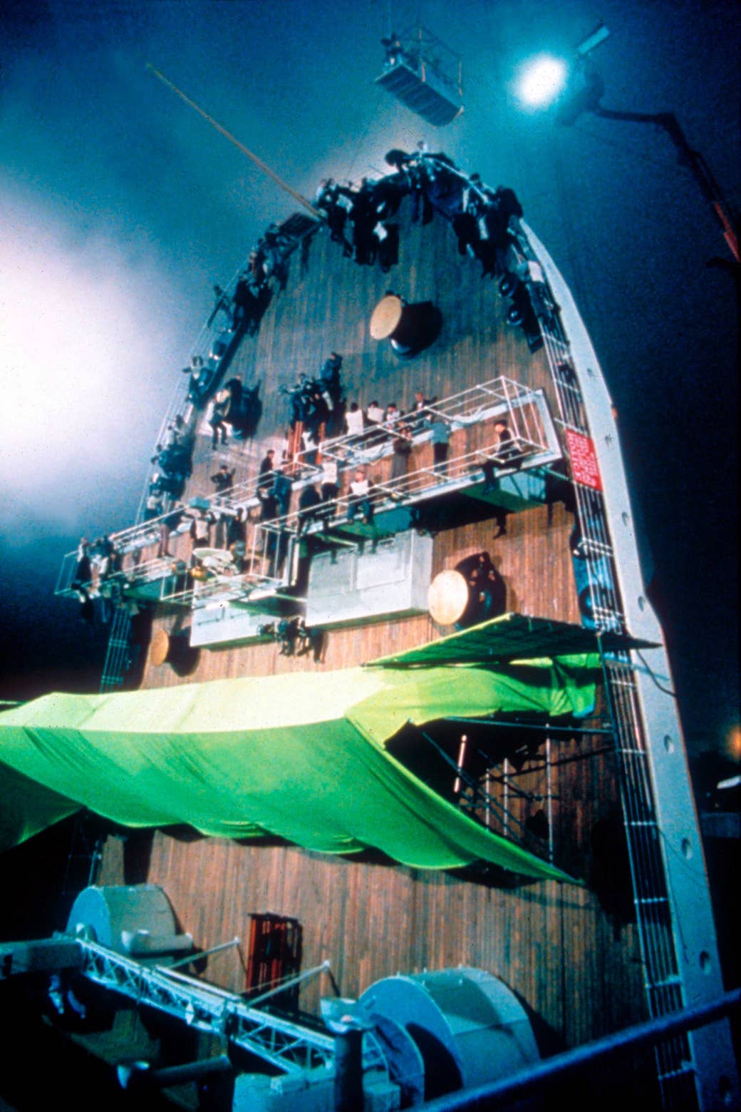 Part Of The Sinking Ship Set For Titanic