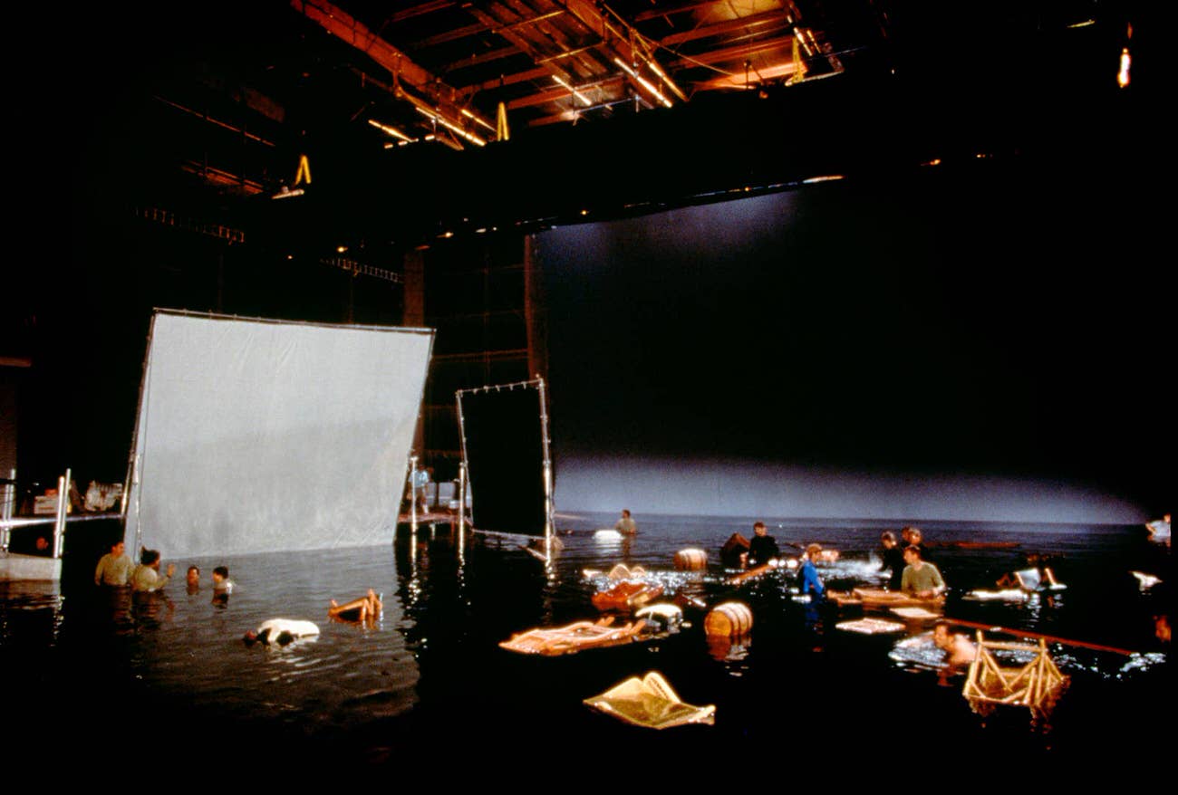 Floating Debris On The Set Of Titanic