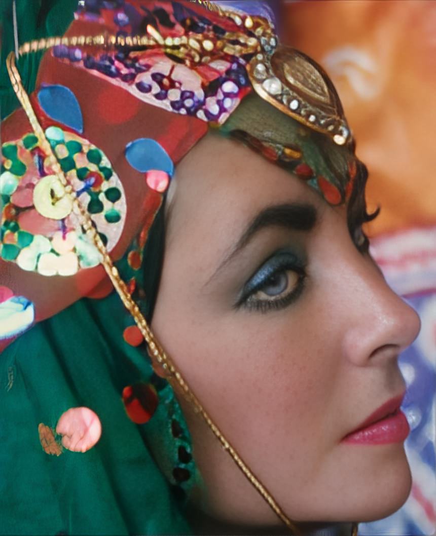 Taylor Donned An Ensemble That Zahedi Says Is Typical Of Those Worn By Tribal Women, Adding Hot-Pink Lipstick