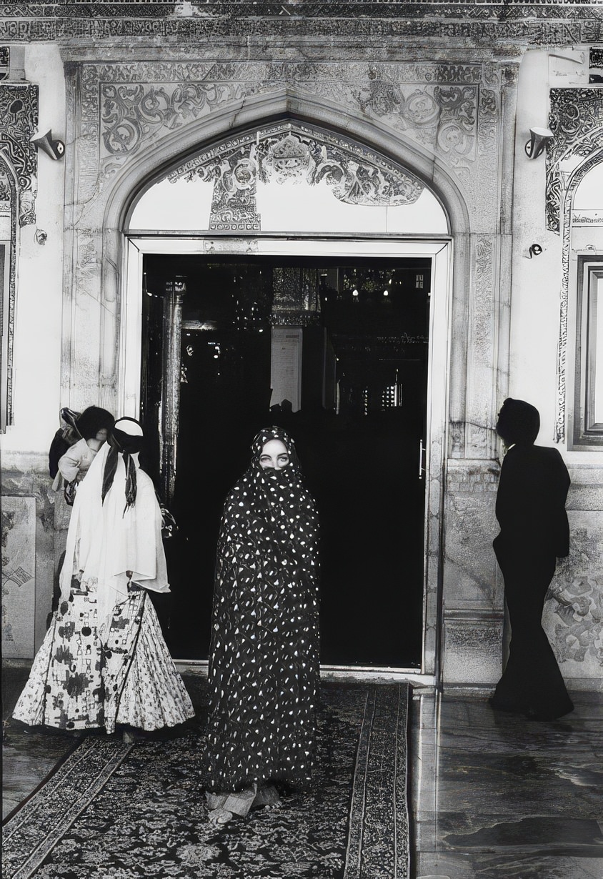 A Close-Up Outside The Shah Chirag Shrine