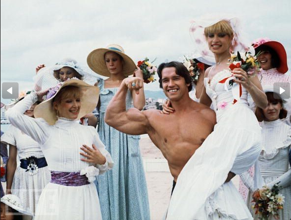Arnold Schwarzenegger Promotes &Amp;Quot;Pumping Iron&Amp;Quot; At The Cannes Film Festival, 1977.