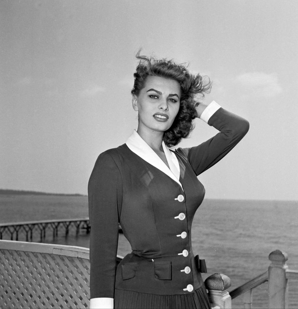 Sophia Loren At Cannes Film Festival, 1954.