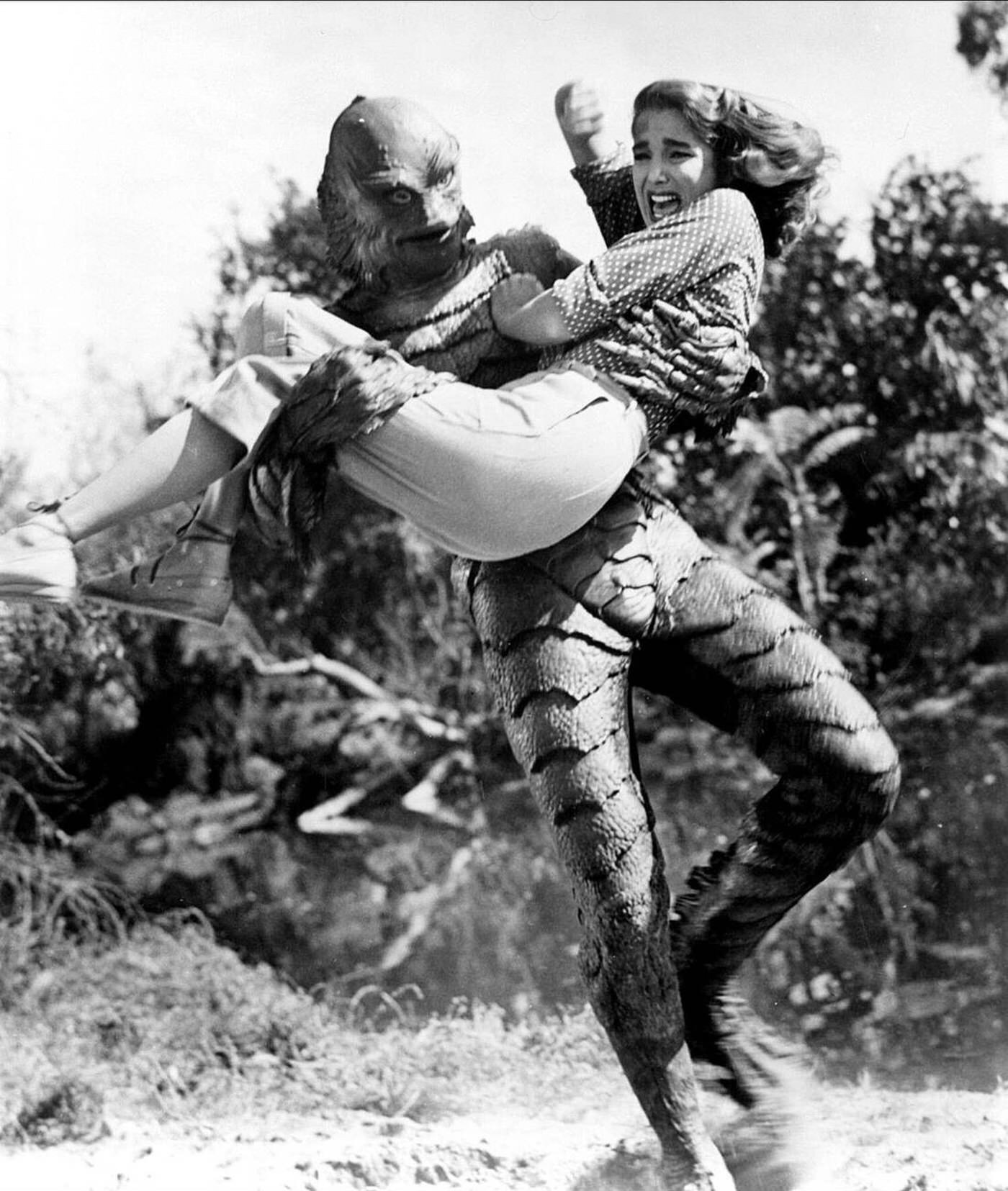 Ben Chapman &Amp;Amp; Julie Adams In 'Creature From The Black Lagoon', 1954.
