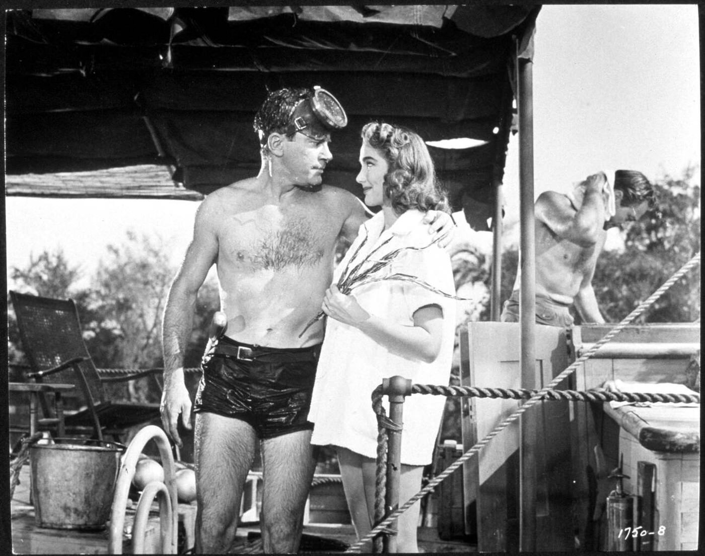 Julia Adams And Richard Carlson In 'Creature From The Black Lagoon', 1954.
