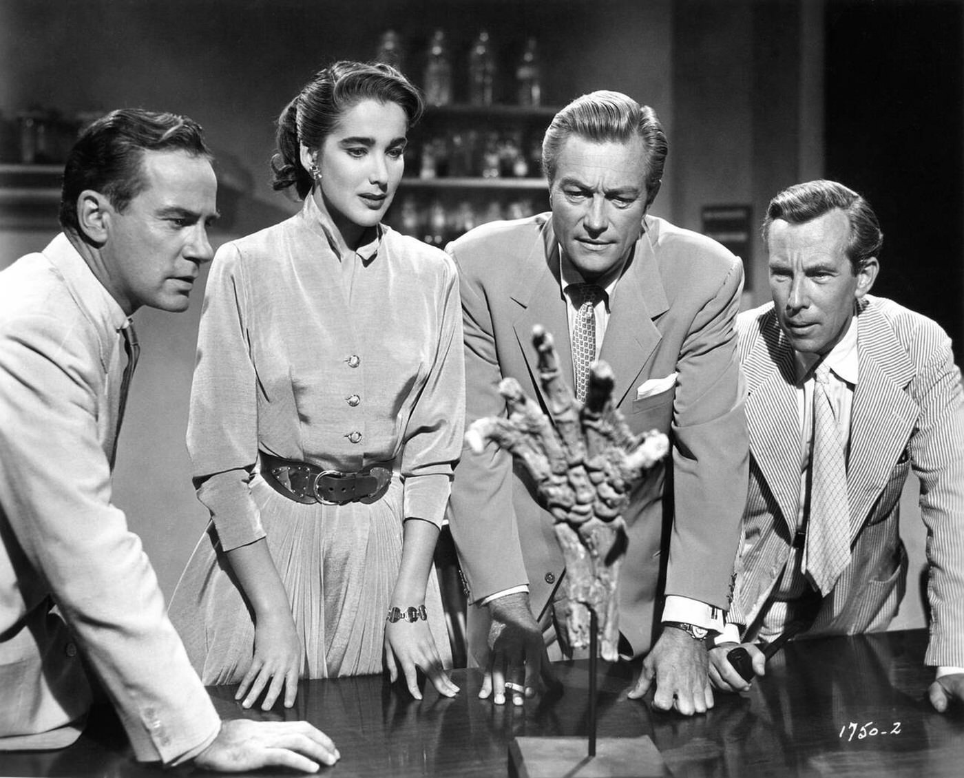Richard Carlson, Julie Adams, Richard Denning, And Whit Bissell In 'Creature From The Black Lagoon', 1954.