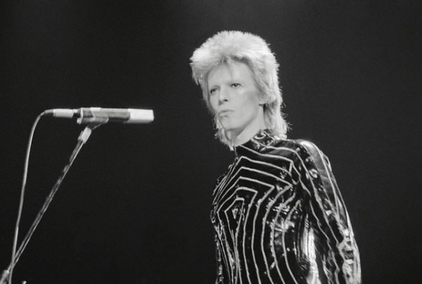 David Bowie Onstage, Long Beach, Ca, 1973.