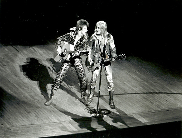 David Bowie &Amp;Amp; Guitarist Mick Ronson, 1970S.