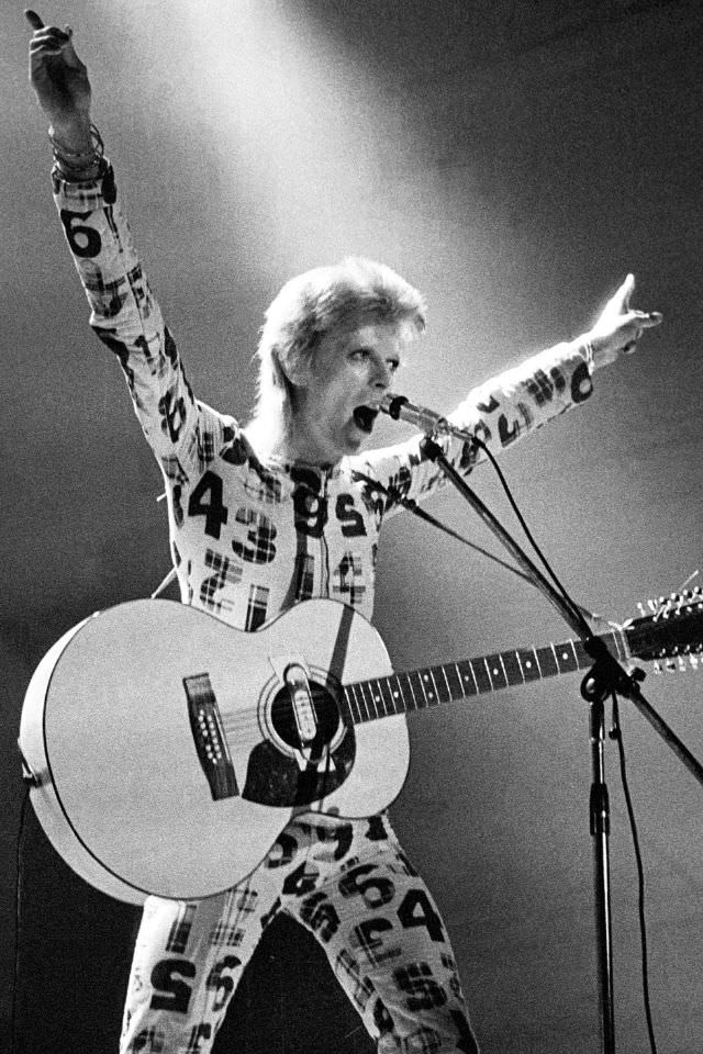 In A Number-Printed Jumpsuit On His Stardust Tour, 1973.