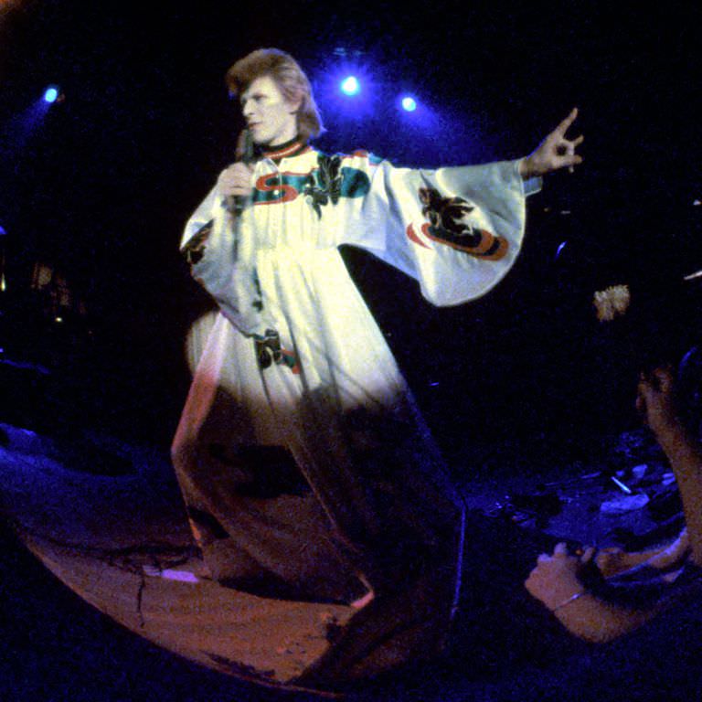 In A Billowing Robe Performing On Stage, 1973.