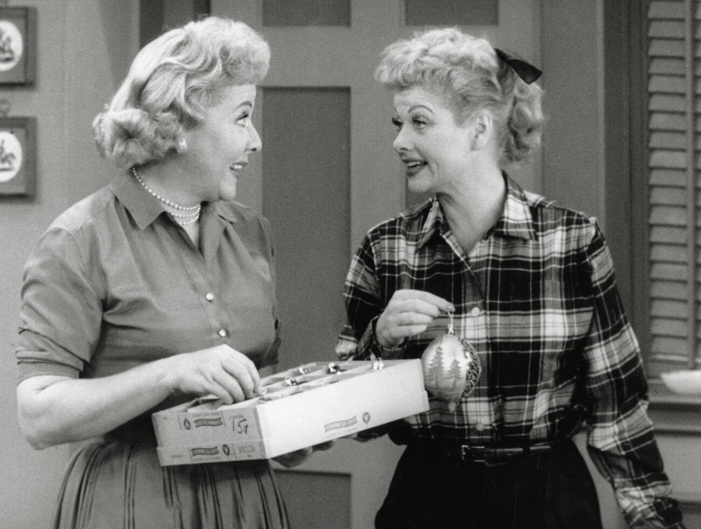 Vivian Vance And Lucille Ball In The &Amp;Quot;I Love Lucy&Amp;Quot; Christmas Special, 1956.