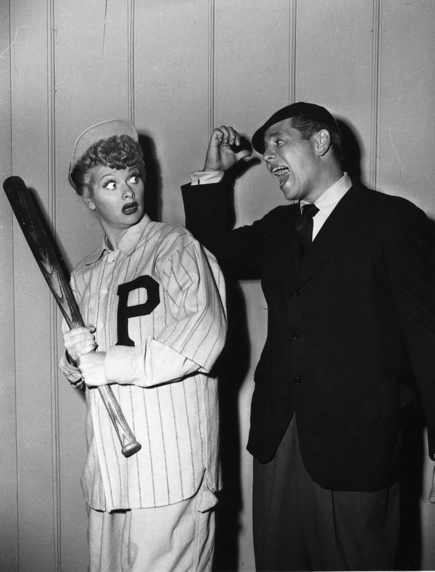 Lucille Ball And Desi Arnaz In &Amp;Quot;I Love Lucy&Amp;Quot;, 1953.