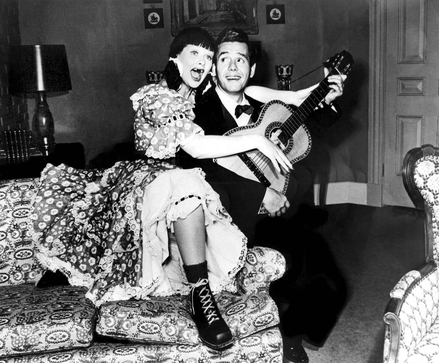 Lucille Ball And Desi Arnaz In &Amp;Quot;I Love Lucy&Amp;Quot;, 1950S.