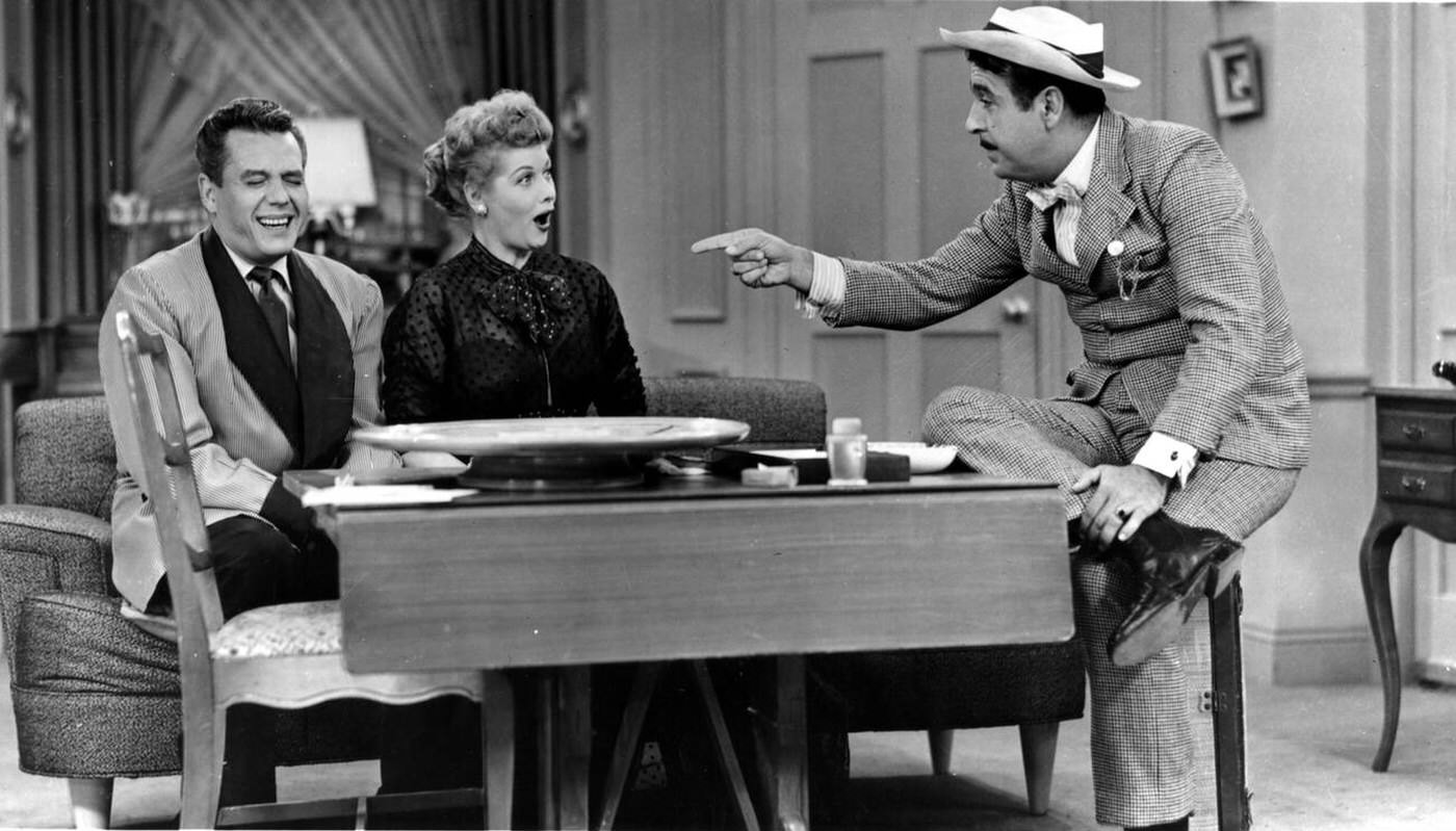 Desi Arnaz, Lucille Ball, And Tennessee Ernie Ford In &Amp;Quot;I Love Lucy&Amp;Quot;, 1955.