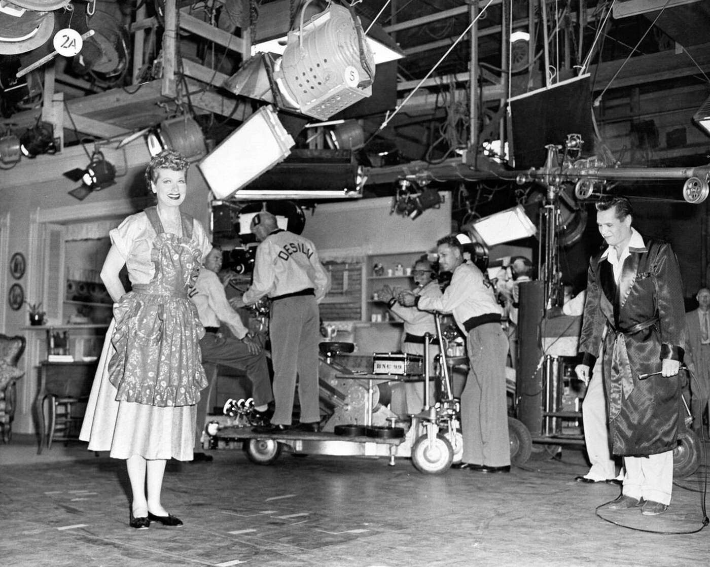 Lucille Ball And Desi Arnaz In &Amp;Quot;I Love Lucy&Amp;Quot;, 1951.