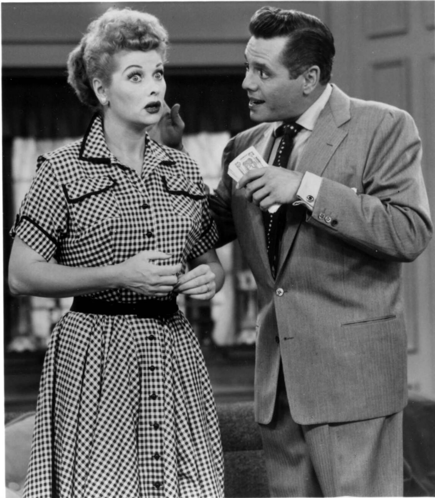 Desi Arnaz And Lucille Ball In &Amp;Quot;I Love Lucy&Amp;Quot;, 1950S.