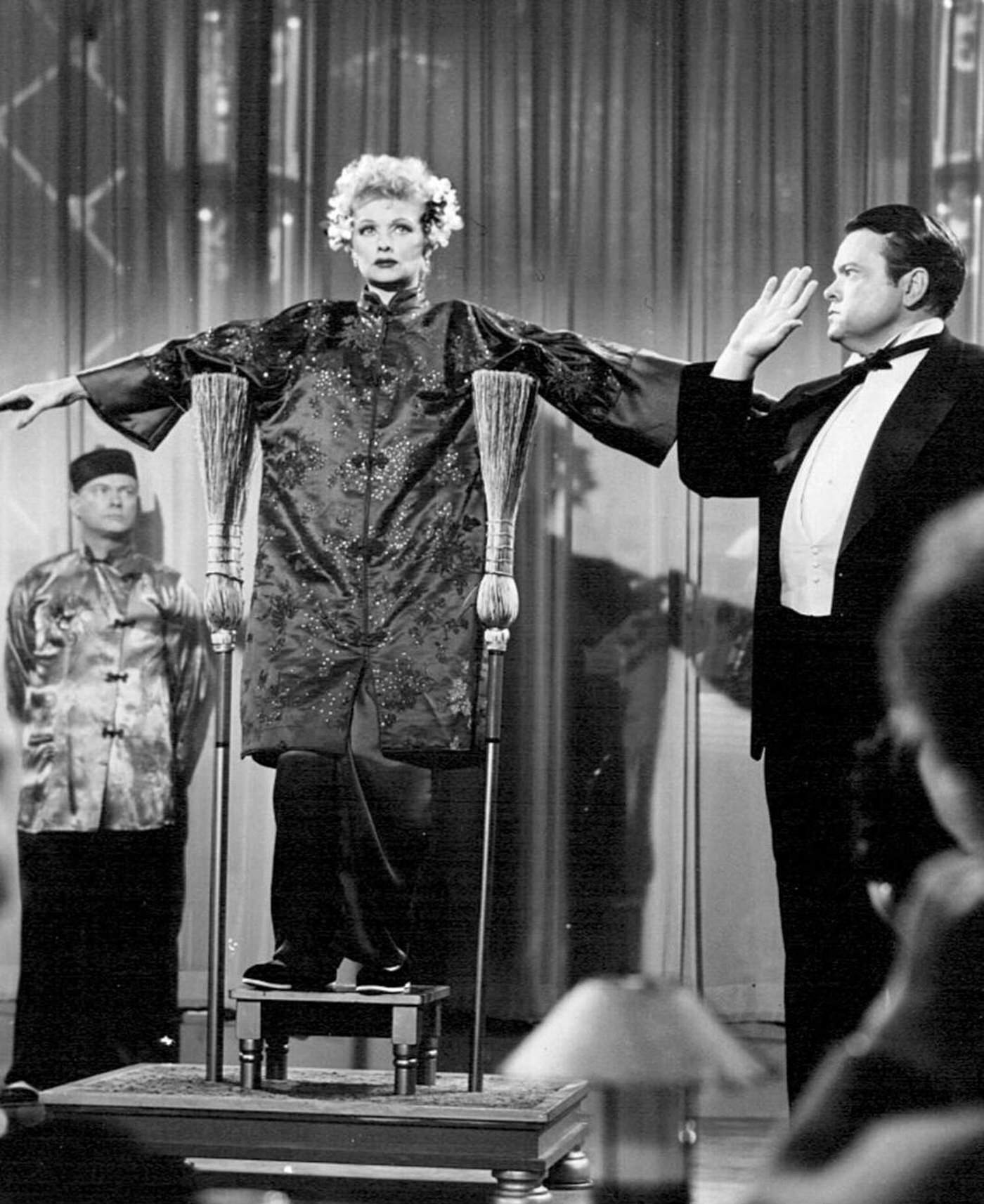 Lucille Ball And Orson Welles In &Amp;Quot;I Love Lucy&Amp;Quot;, 1956.