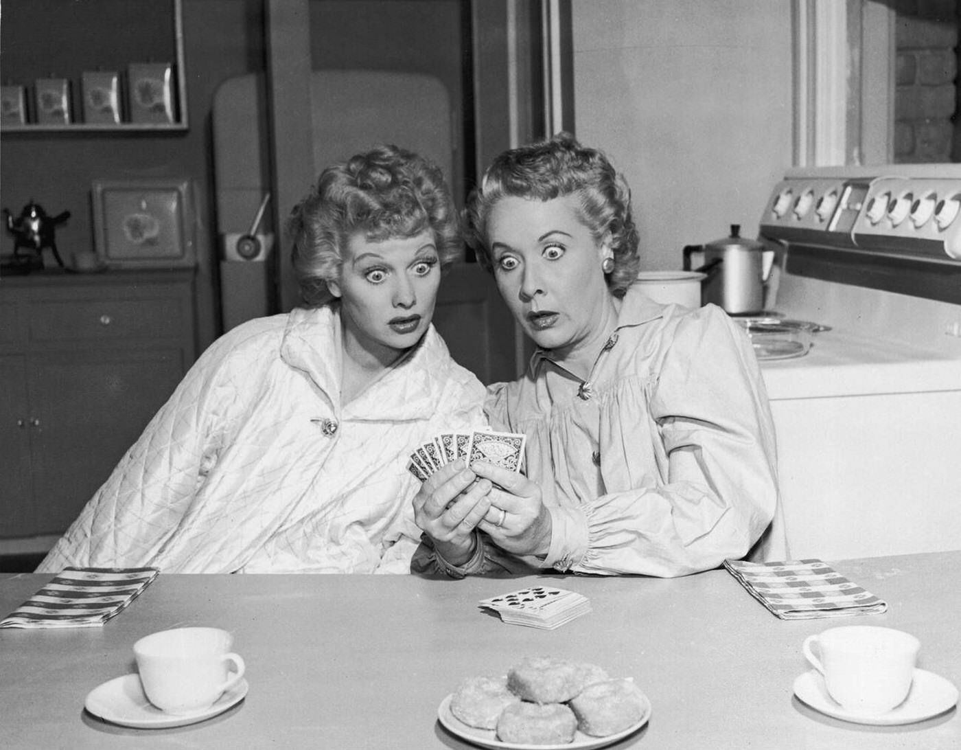 Lucille Ball And Vivian Vance In &Amp;Quot;I Love Lucy&Amp;Quot;, 1951.