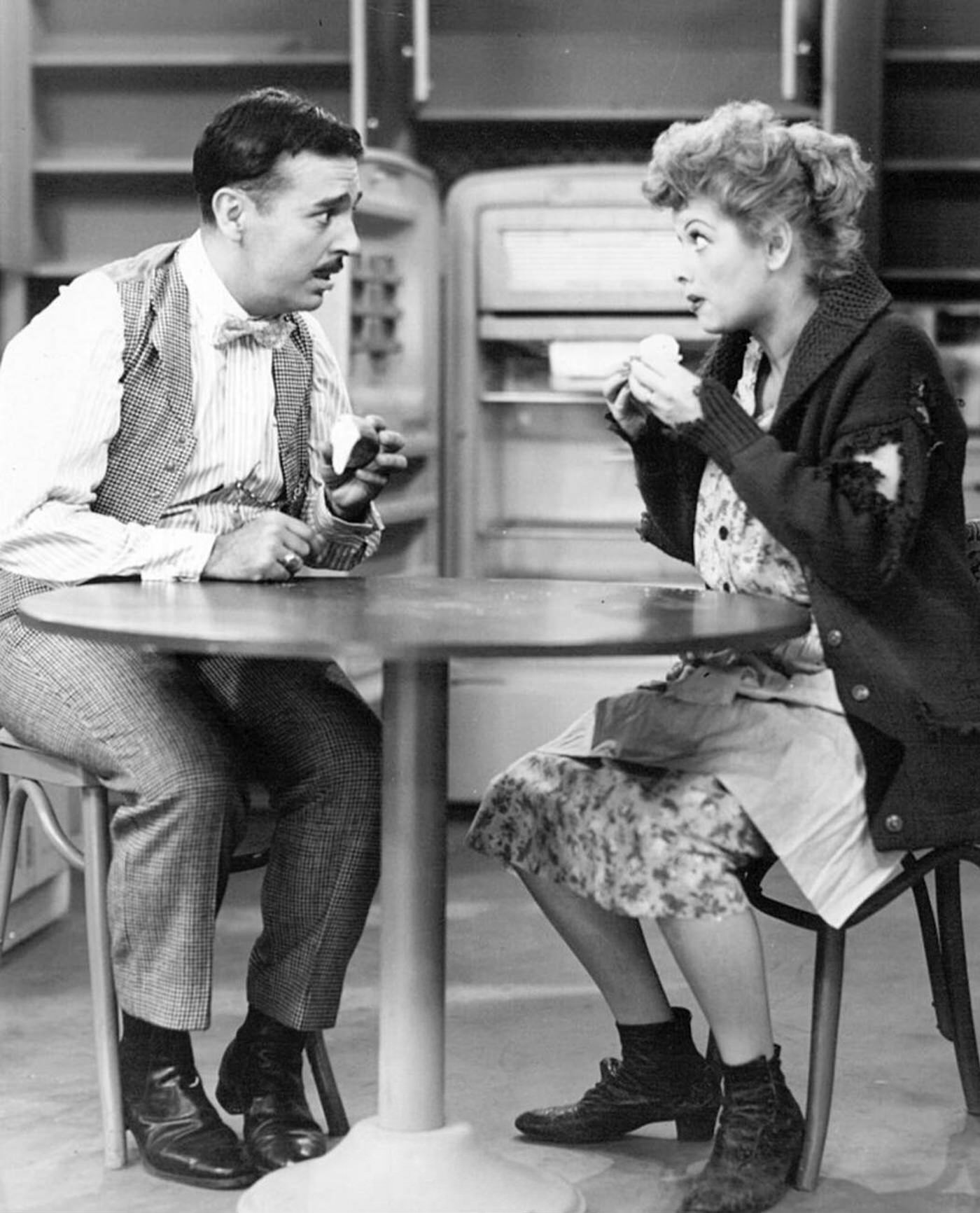 Tennessee Ernie Ford And Lucille Ball In &Amp;Quot;I Love Lucy&Amp;Quot;, 1955.