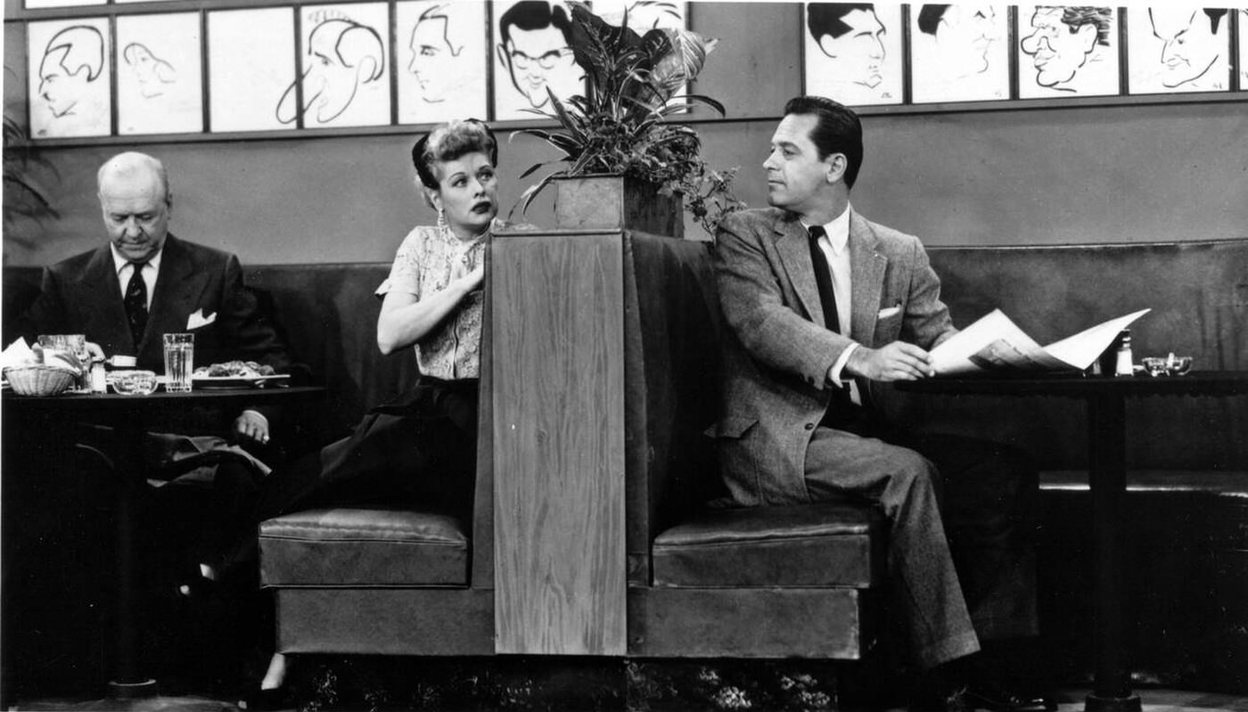 William Frawley, Lucille Ball, And William Holden In &Amp;Quot;I Love Lucy&Amp;Quot;, 1955.