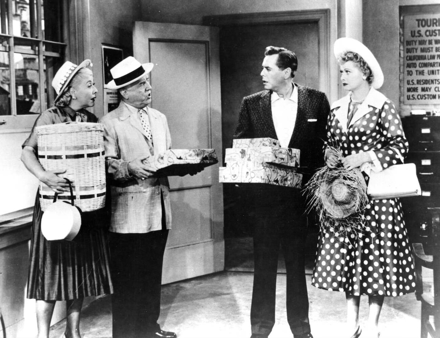 Desi Arnaz And Lucille Ball In The Tv Series &Amp;Quot;I Love Lucy&Amp;Quot;, 1950S.