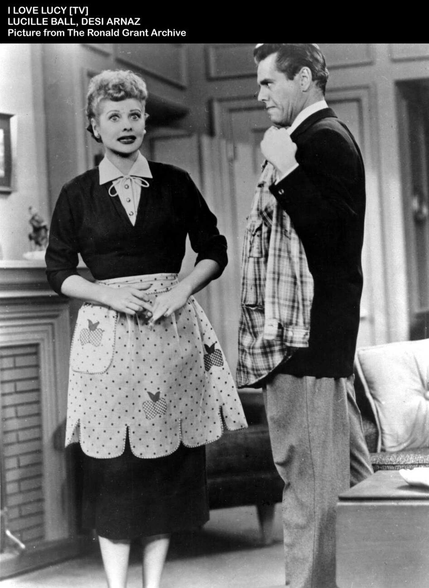Desi Arnaz And Lucille Ball In &Amp;Quot;I Love Lucy&Amp;Quot;, 1950S.