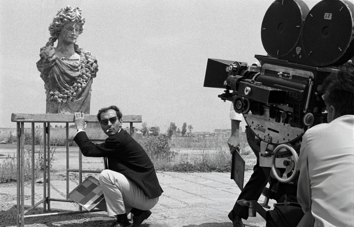 Jean-Luc Godard, The Director, During The Shooting Of 'Le Mépris' In Italy, 1963.