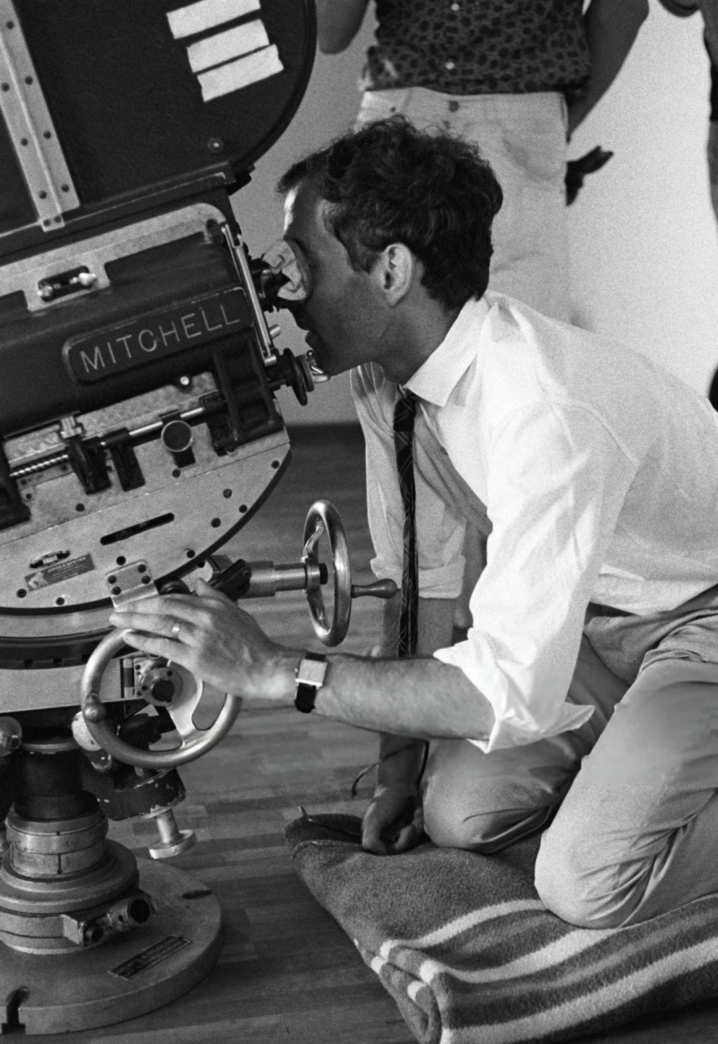 Jean-Luc Godard, The Director, On The Set Of 'Le Mépris' In Italy, 1963.