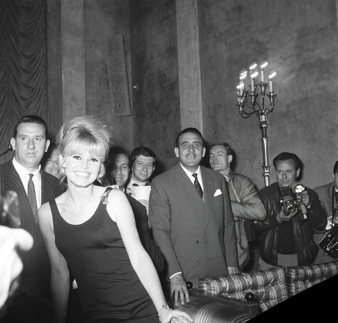 Brigitte Bardot Presenting Her Movie 'Contempt' In Rome, 1963.