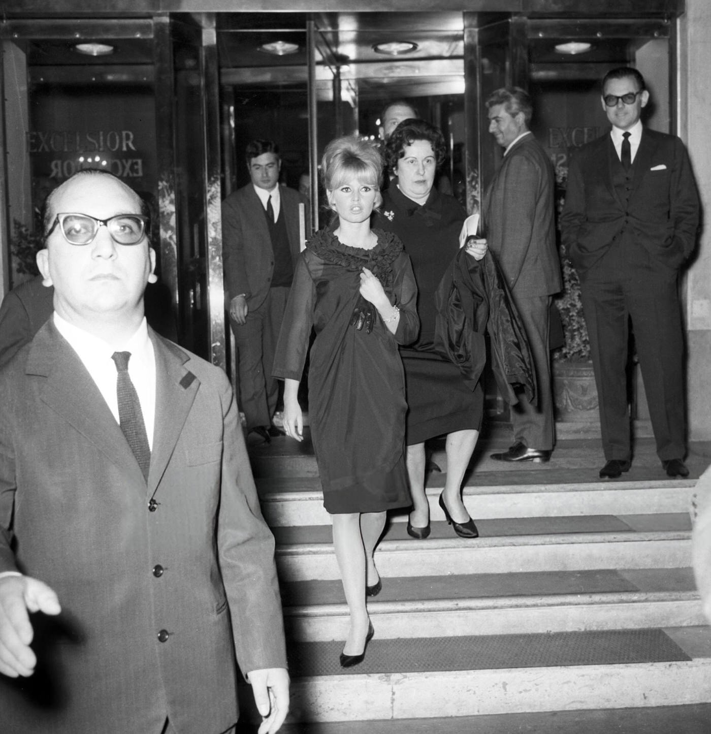 Brigitte Bardot Presenting Her Movie 'Contempt' In Rome, 1963.