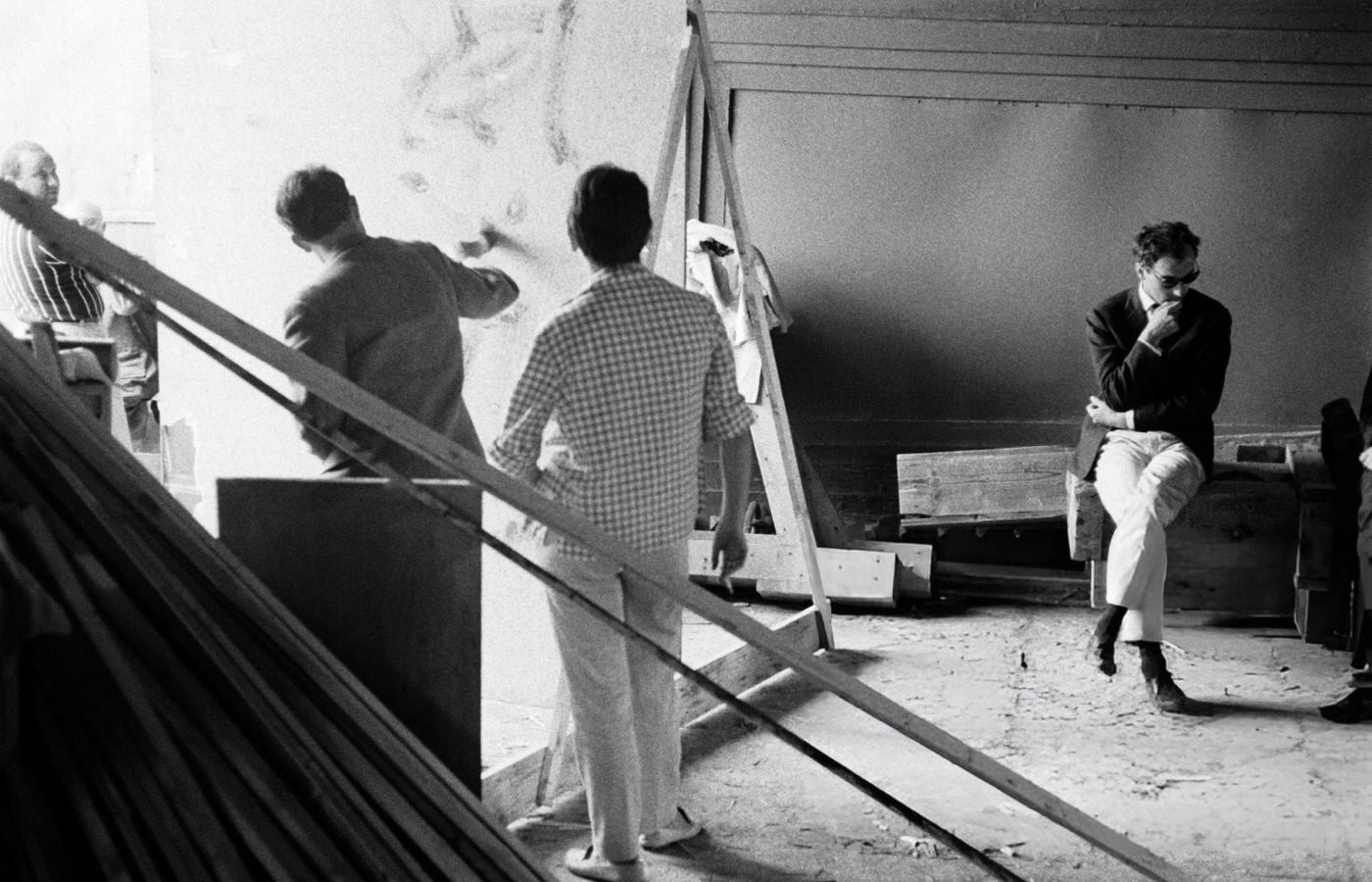 Jean-Luc Godard, The Director, During The Shooting Of 'Le Mépris' In Italy, 1963.