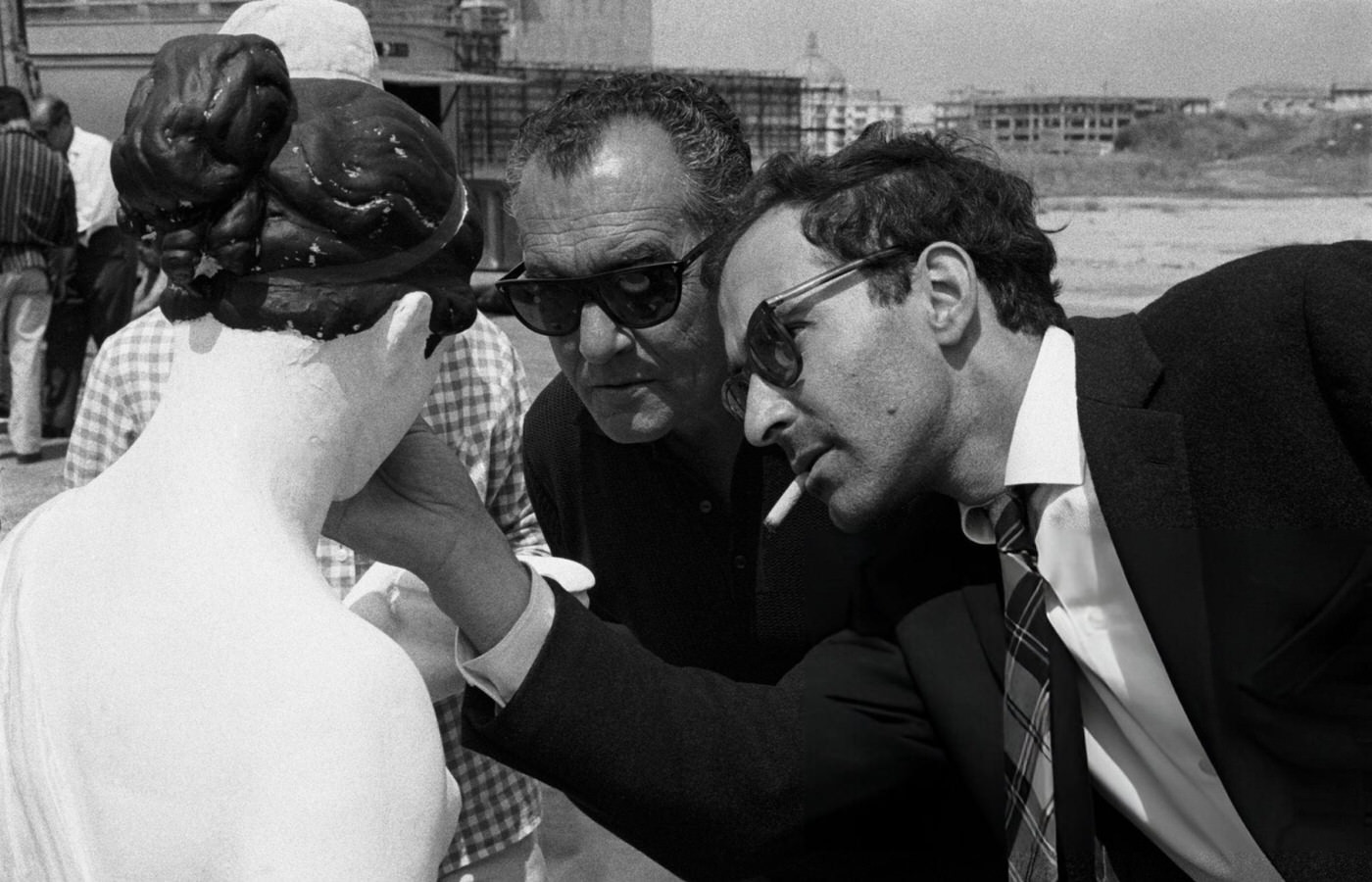 Jean-Luc Godard, The Director, During The Shooting Of 'Le Mépris' In Italy, 1963.