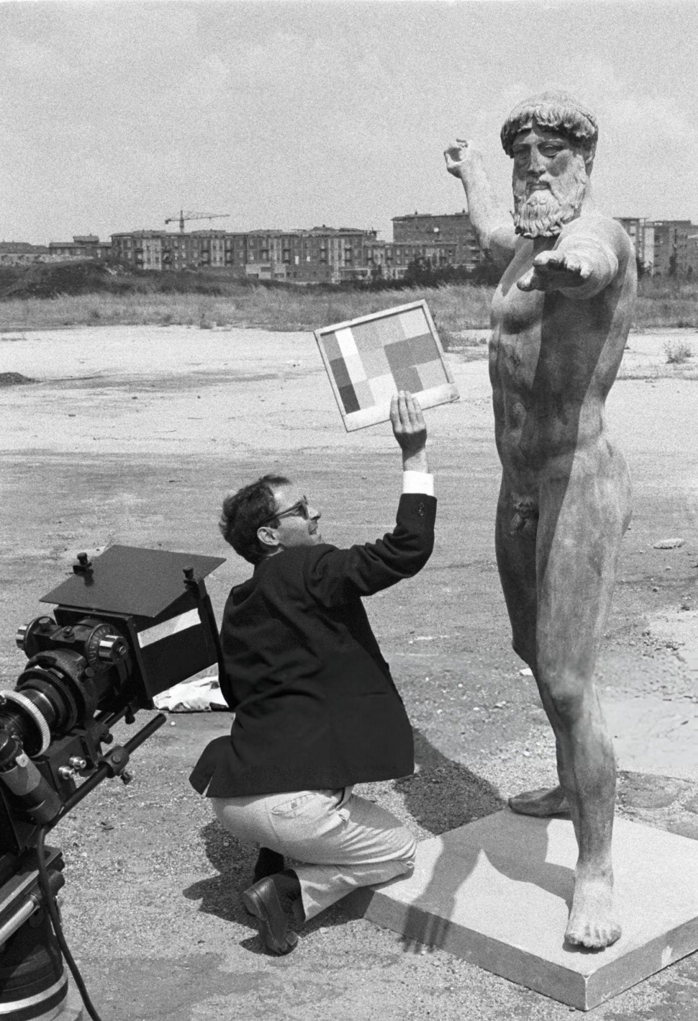 Jean-Luc Godard, The Director, During The Shooting Of 'Le Mépris' In Italy, 1963.