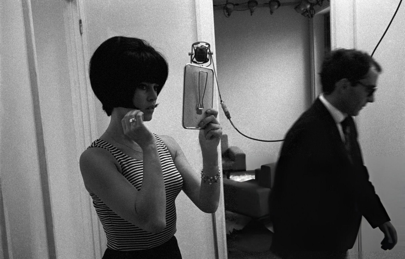 Jean-Luc Godard And Brigitte Bardot During The Shooting Of 'Le Mépris' In Italy, 1963.