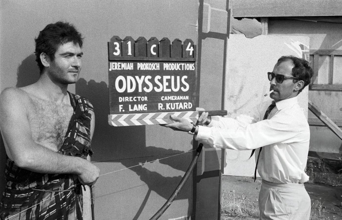 Jean-Luc Godard, The Director, During The Shooting Of 'Le Mépris' In Italy, 1963.