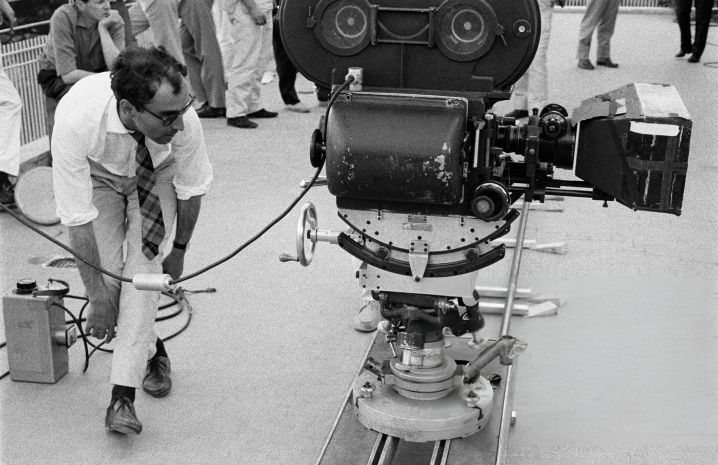 Jean-Luc Godard, The Director, During The Shooting Of 'Le Mépris' In Italy, 1963.