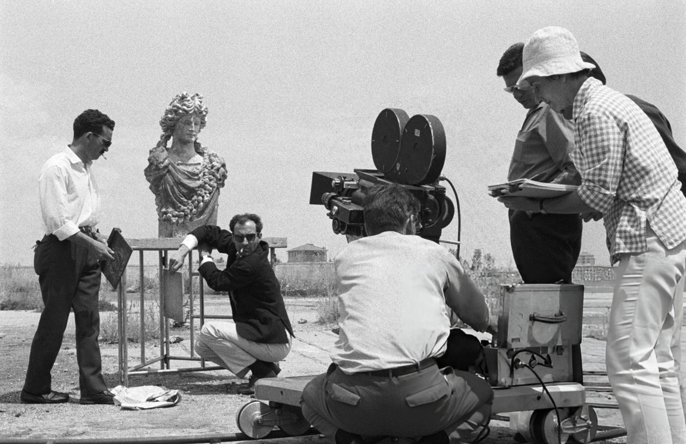 Jean-Luc Godard, The Director, During The Shooting Of 'Le Mépris' In Italy, 1963.