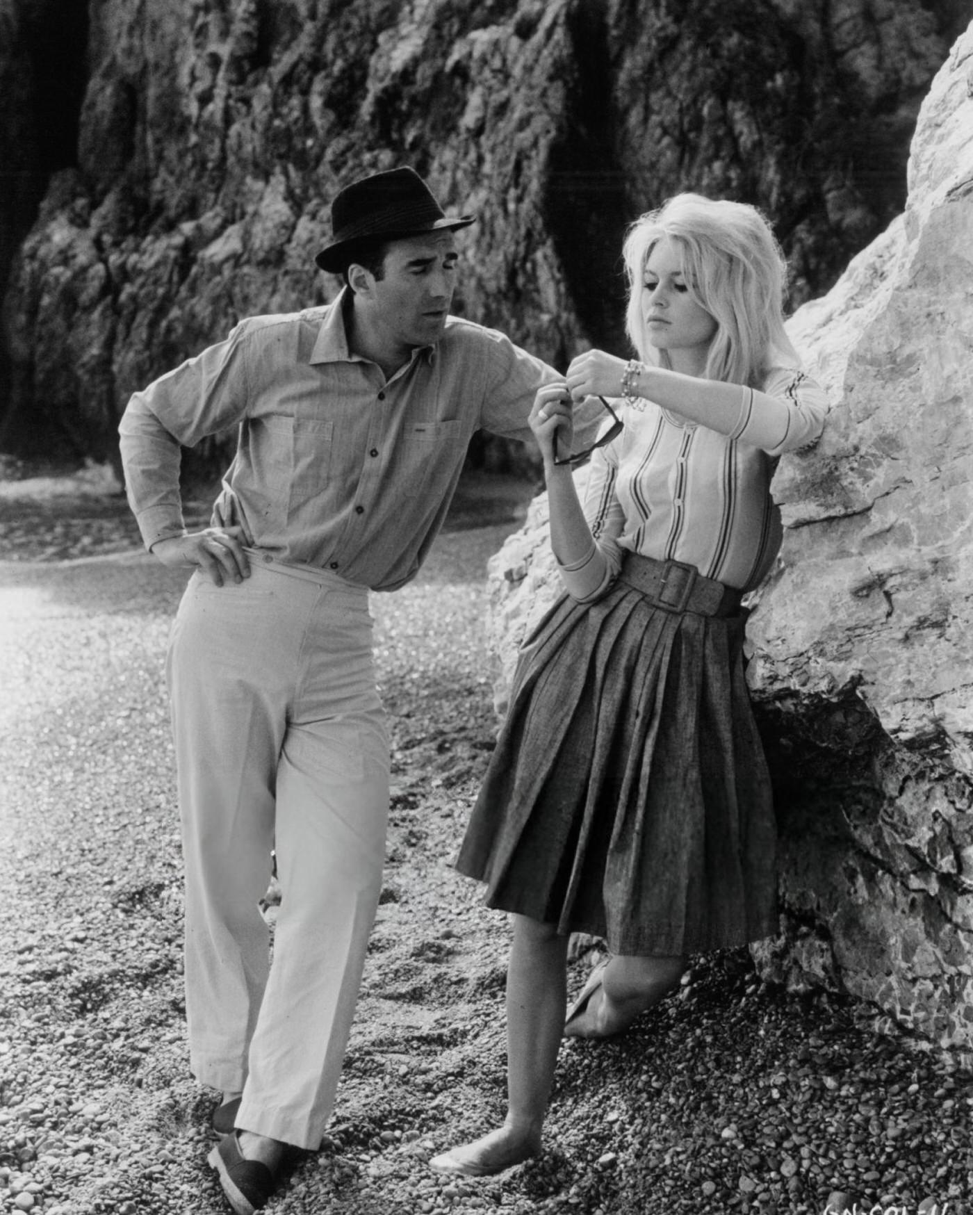 Michel Piccoli Talking To Brigitte Bardot In A Scene From 'Contempt', 1963.