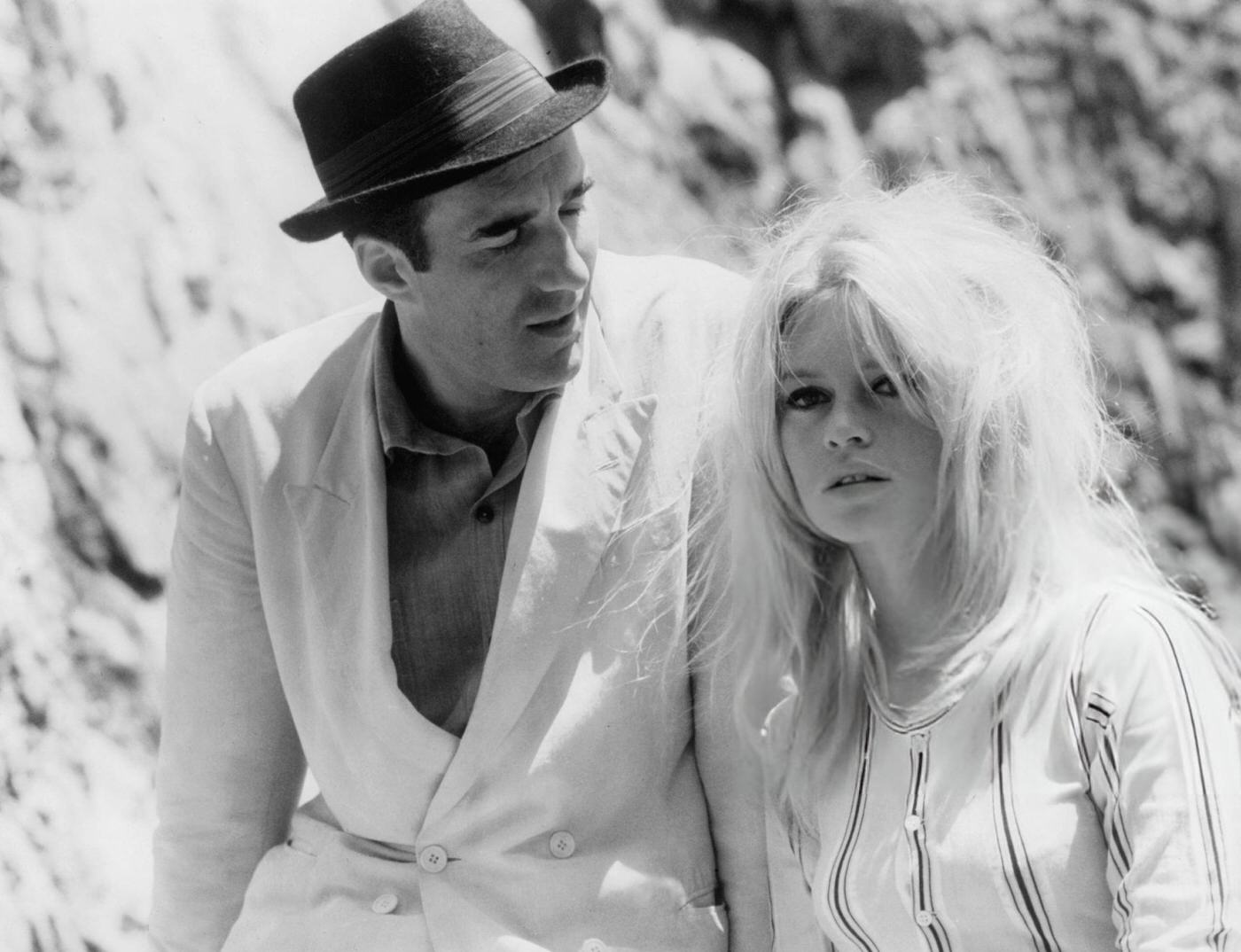 Michel Piccoli Looking At Brigitte Bardot In A Scene From 'Contempt', 1963.