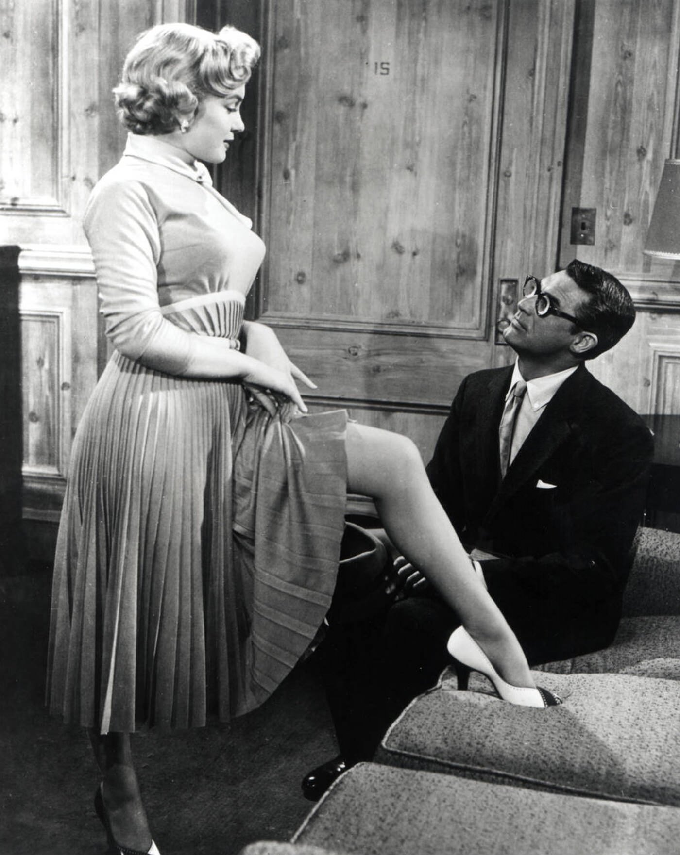 Marilyn Monroe And Cary Grant In 'Monkey Business', 1952.