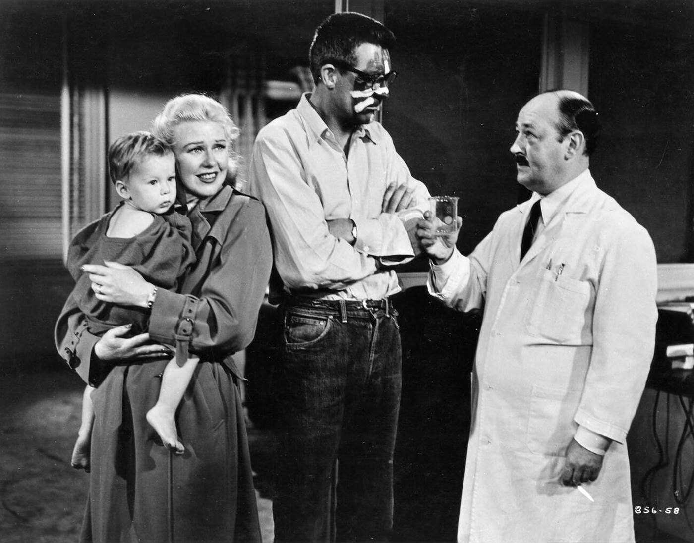 Ginger Rogers, Cary Grant, And Larry Keating In 'Monkey Business', 1952.