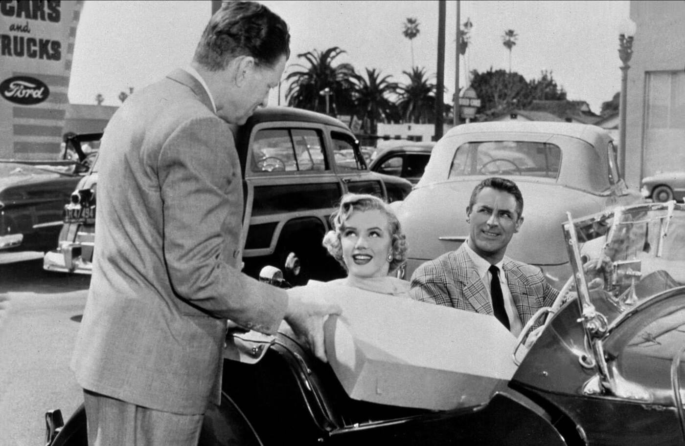 Marilyn Monroe And Cary Grant In 'Monkey Business', 1952.