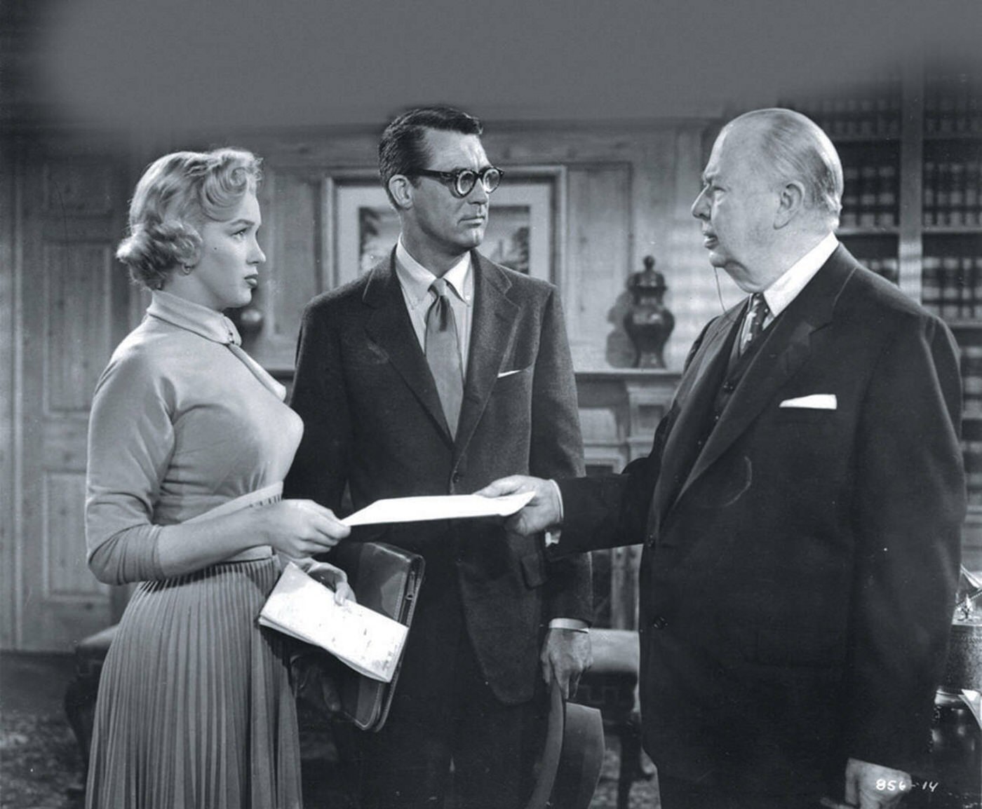 Marilyn Monroe, Cary Grant And Charles Coburn In 'Monkey Business', 1952.