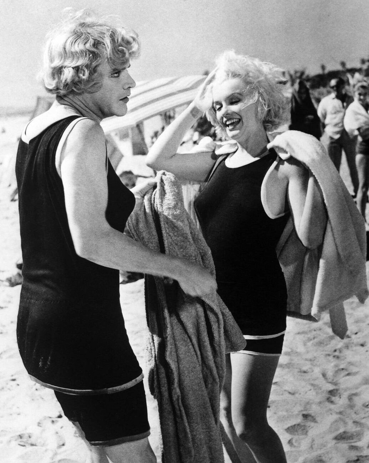 Jack Lemmon And Marilyn Monroe In &Amp;Quot;Some Like It Hot&Amp;Quot;, 1959.