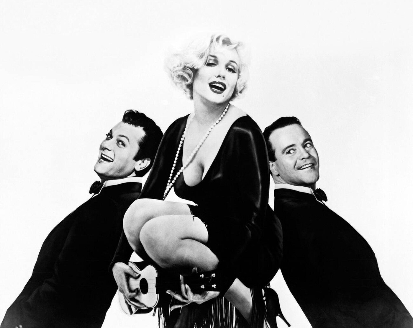 Jack Lemmon, Marilyn Monroe, And Tony Curtis In &Amp;Quot;Some Like It Hot&Amp;Quot;, 1959.